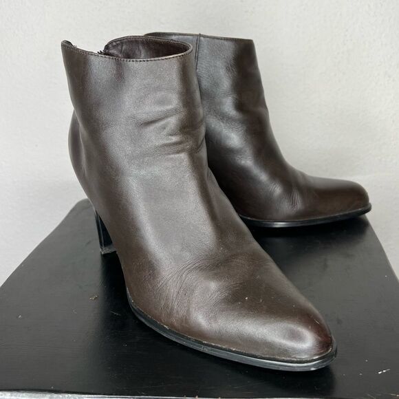 Apostrophe Rory‎ Leather Heeled Booties - Picture 7 of 10